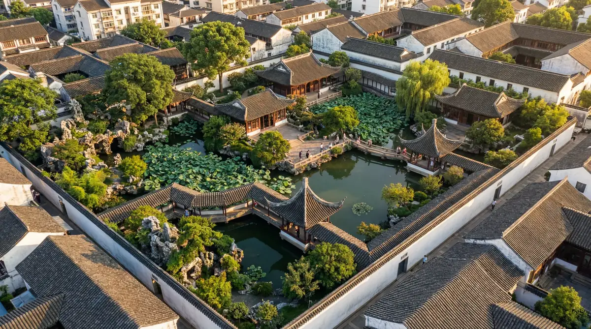 拙政园航拍纪录片 - 集芳阁 | 苏州古典园林